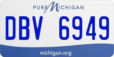 MI license plate DBV6949