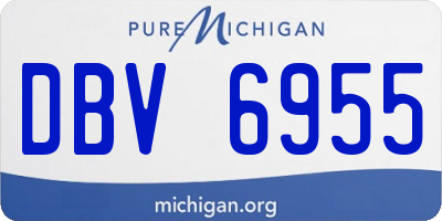 MI license plate DBV6955
