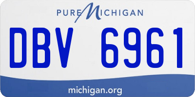 MI license plate DBV6961