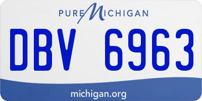 MI license plate DBV6963