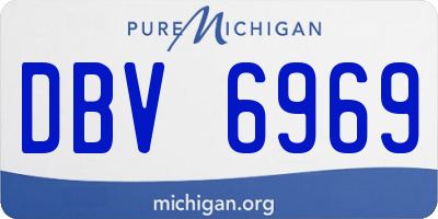 MI license plate DBV6969