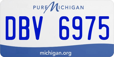 MI license plate DBV6975