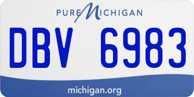 MI license plate DBV6983