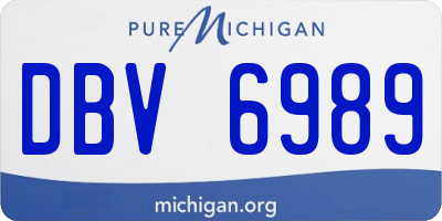 MI license plate DBV6989