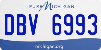 MI license plate DBV6993