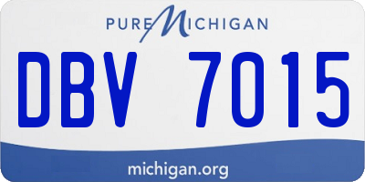 MI license plate DBV7015