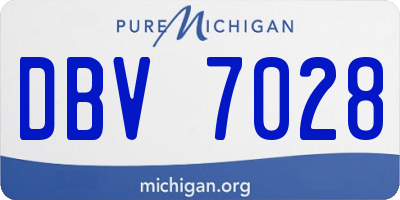 MI license plate DBV7028