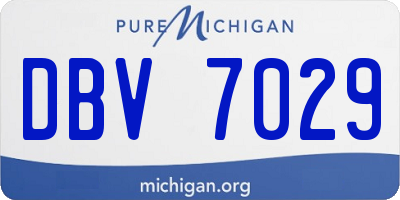 MI license plate DBV7029