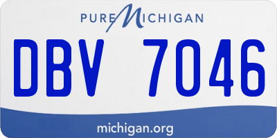 MI license plate DBV7046