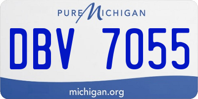 MI license plate DBV7055