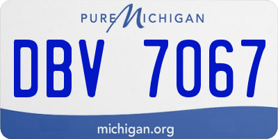 MI license plate DBV7067