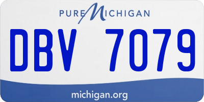 MI license plate DBV7079