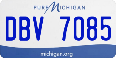 MI license plate DBV7085