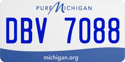 MI license plate DBV7088