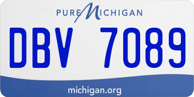 MI license plate DBV7089