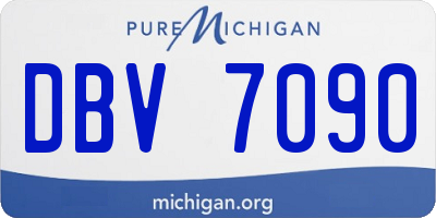 MI license plate DBV7090