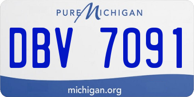 MI license plate DBV7091