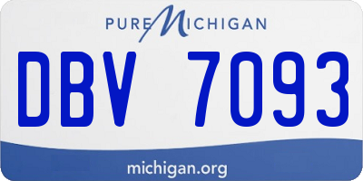 MI license plate DBV7093