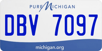 MI license plate DBV7097