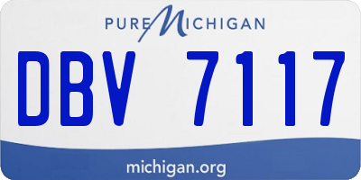 MI license plate DBV7117