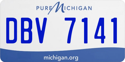 MI license plate DBV7141