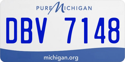 MI license plate DBV7148
