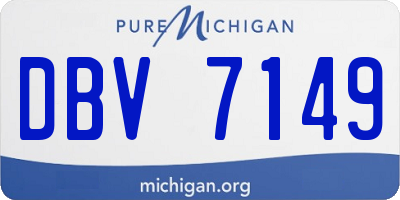 MI license plate DBV7149