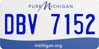 MI license plate DBV7152