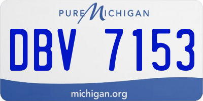 MI license plate DBV7153