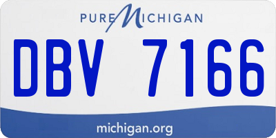 MI license plate DBV7166