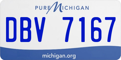 MI license plate DBV7167