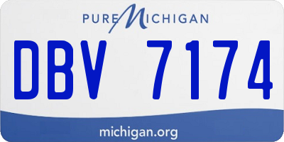 MI license plate DBV7174