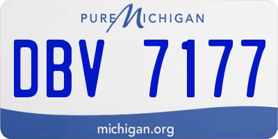 MI license plate DBV7177