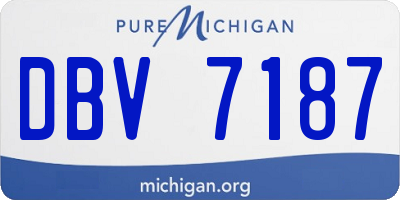 MI license plate DBV7187