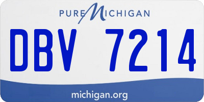 MI license plate DBV7214