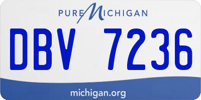 MI license plate DBV7236