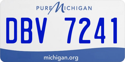 MI license plate DBV7241