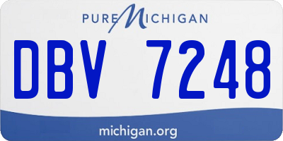 MI license plate DBV7248