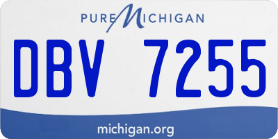 MI license plate DBV7255