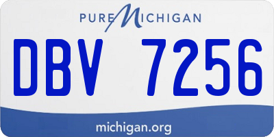 MI license plate DBV7256