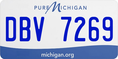 MI license plate DBV7269