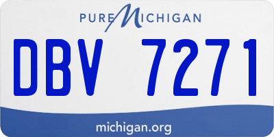 MI license plate DBV7271