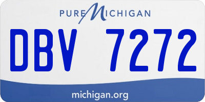 MI license plate DBV7272