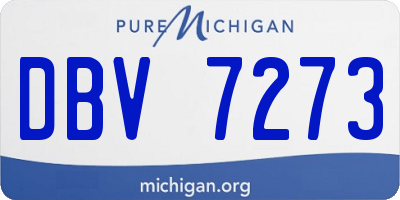 MI license plate DBV7273
