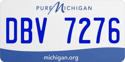 MI license plate DBV7276