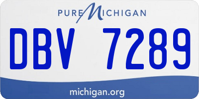 MI license plate DBV7289