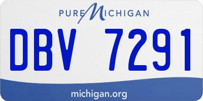 MI license plate DBV7291