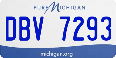 MI license plate DBV7293