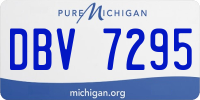 MI license plate DBV7295