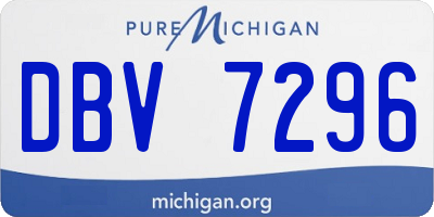 MI license plate DBV7296